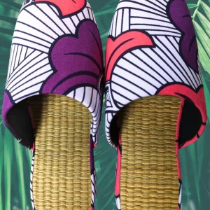 Large Tatami Print Mix Slippers 2024SS-L07