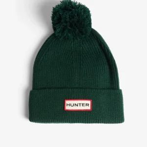 Unisex Hunter Green Skye Pom Pom Beanie
