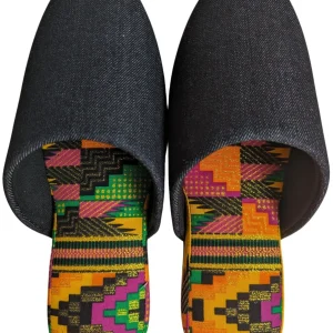 Medium | Denim Mix Slippers 2023AW-M04 lamé